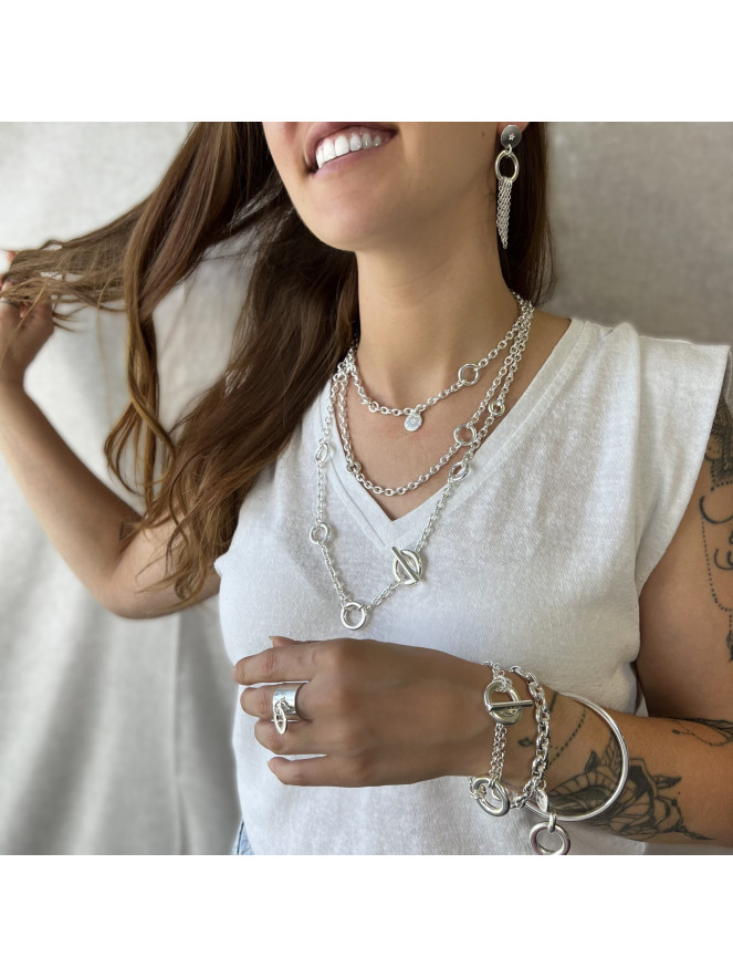 BRACELET SECRET DE CUIR JONC BOUÉE