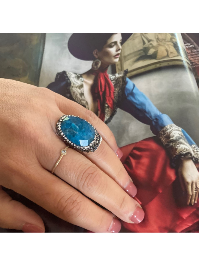 BAGUE DREAM ARGENT OCÉAN
