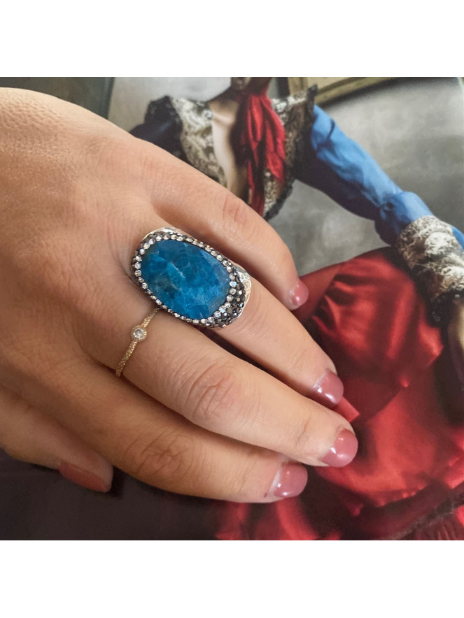 BAGUE DREAM ARGENT OCÉAN
