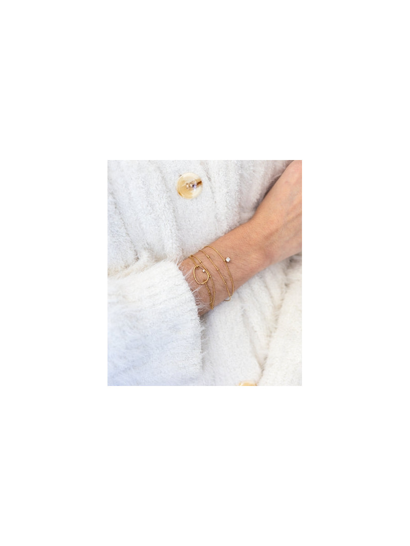 BRACELET ZAG RADIEUX DORÉ