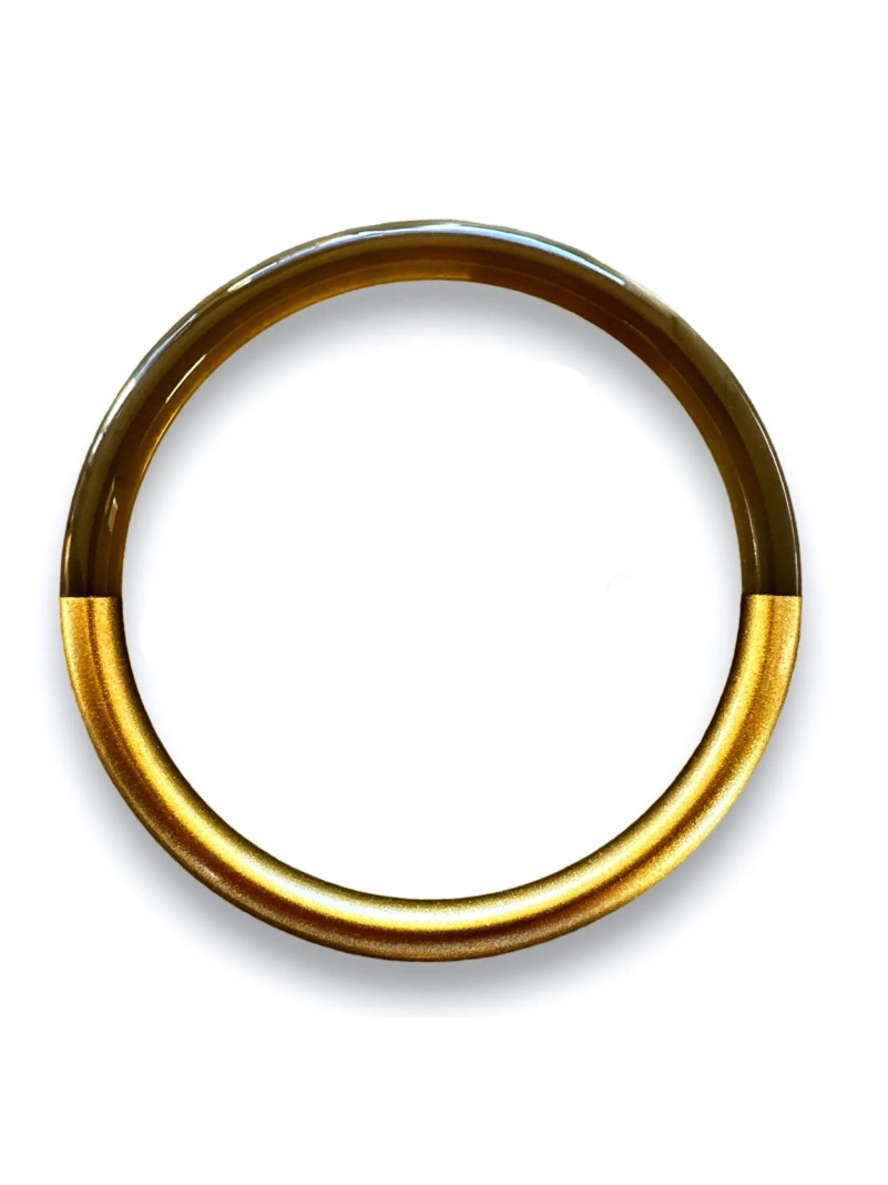 BRACELET JONC CORNE DORÉ