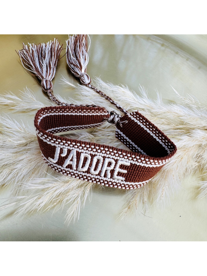 BRACELET JADORE MARRON