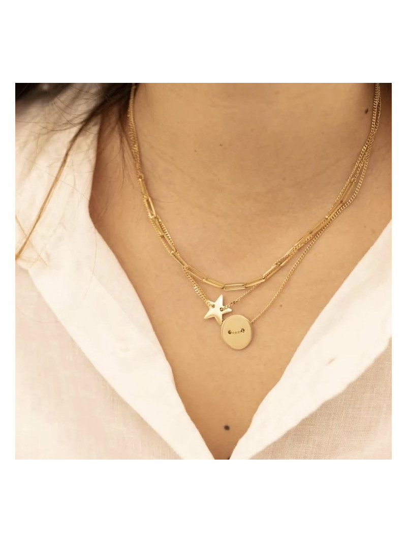 COLLIER ZAG STAR DORÉ