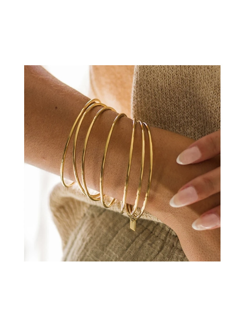 BRACELET ZAG JONC THEON DORÉ