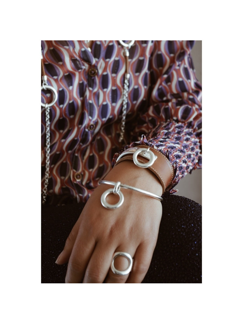 BRACELET SECRET DE CUIR JONC BOUÉE