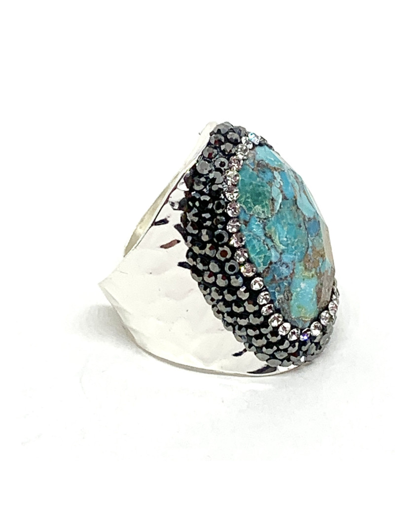 BAGUE DREAM ARGENT TURQUOISE