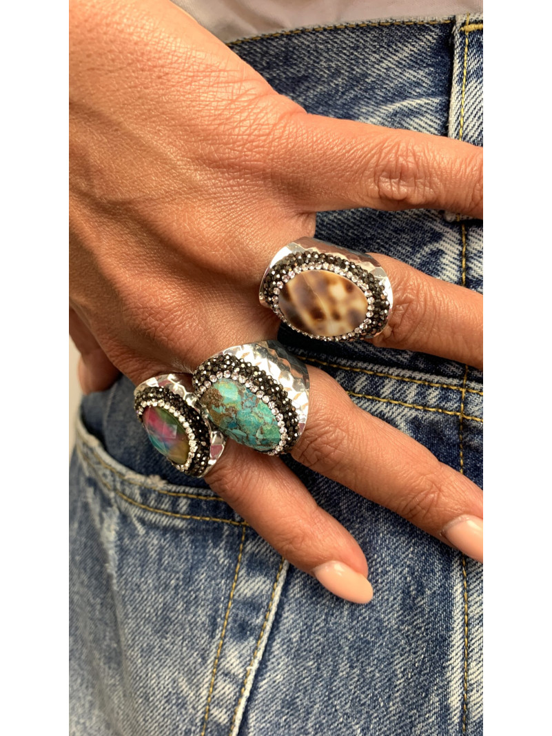 BAGUE DREAM ARGENT TURQUOISE