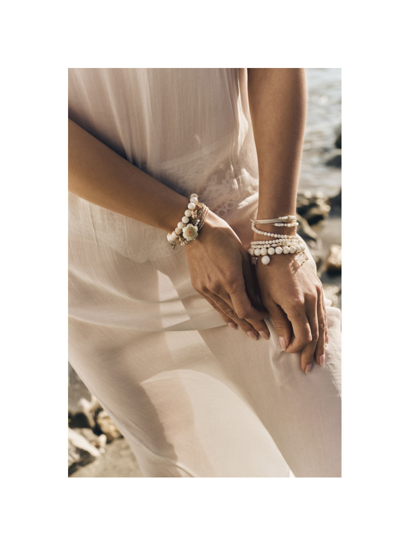BRACELET BY GARANCE DONA AURA BLANC