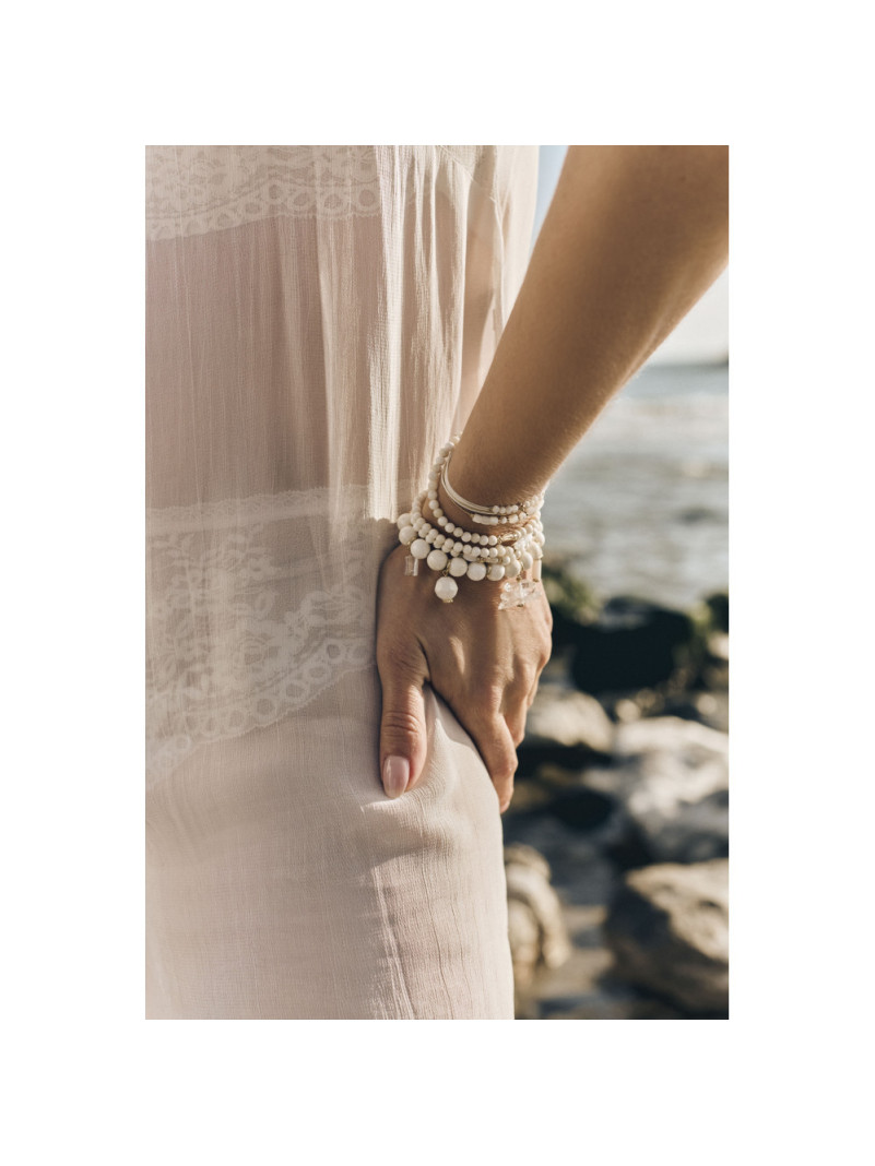 BRACELET BY GARANCE DONA AURA BLANC