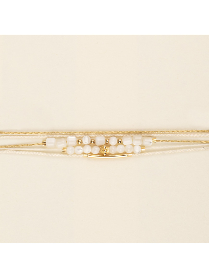 BRACELET BY GARANCE DONA AURA BLANC
