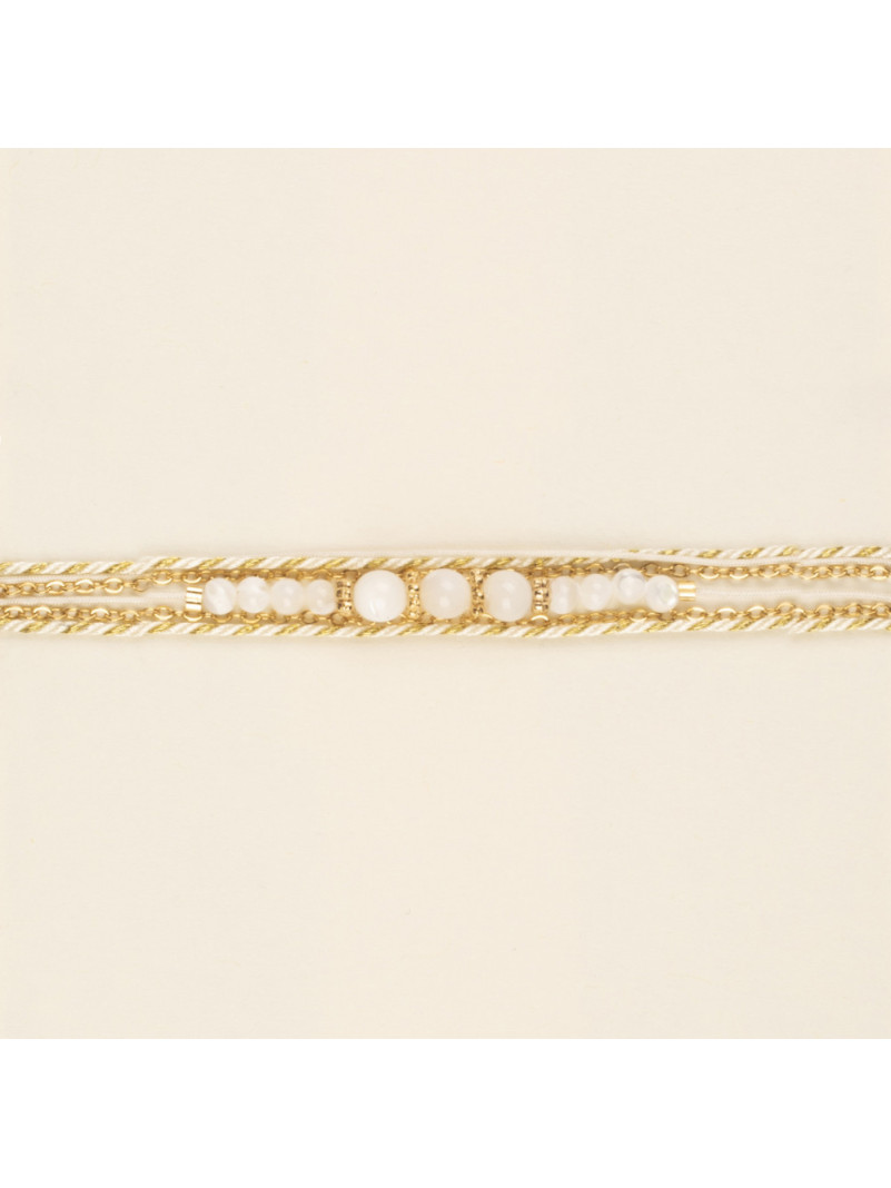 BRACELET BY GARANCE DONA MINA BLANC