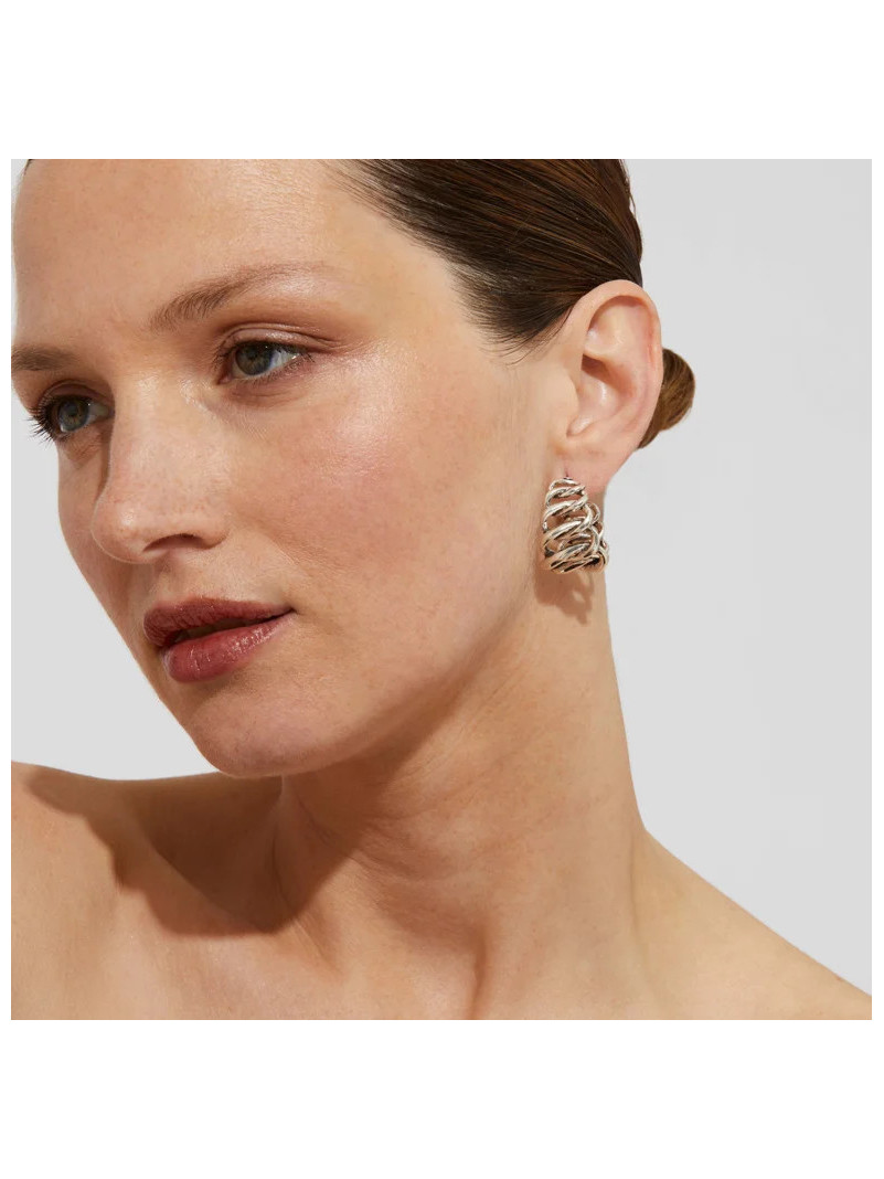 Boucles d'oreilles Gas BRONX argenté