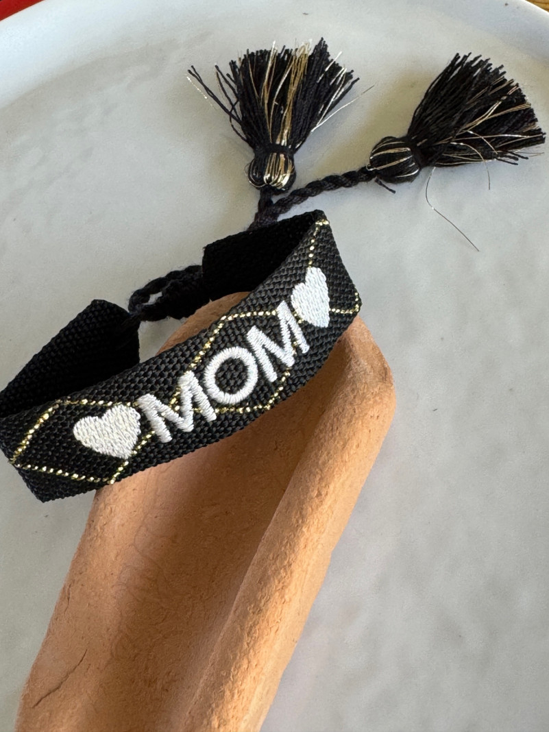 BRACELET MOM BLACK GOLD