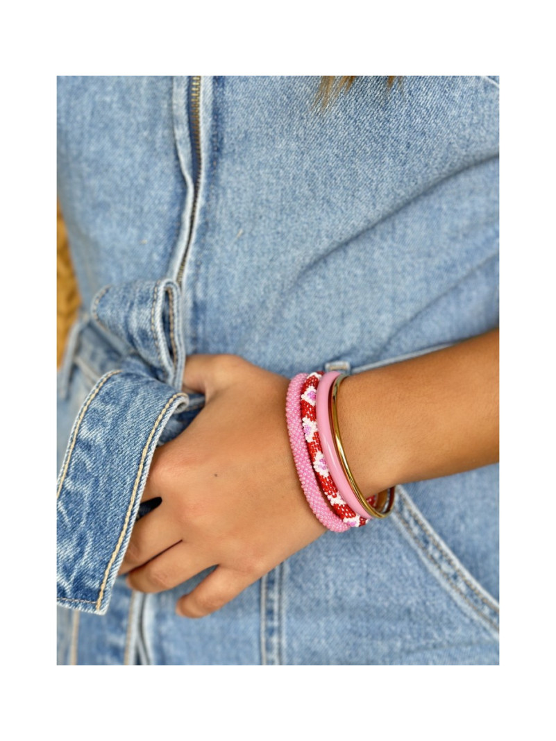 Bracelet NÉPALAIS ROSE R05