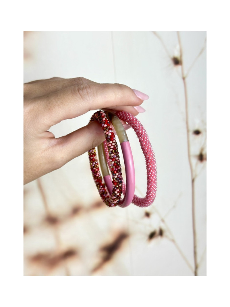 Bracelet NÉPALAIS ROSE R21
