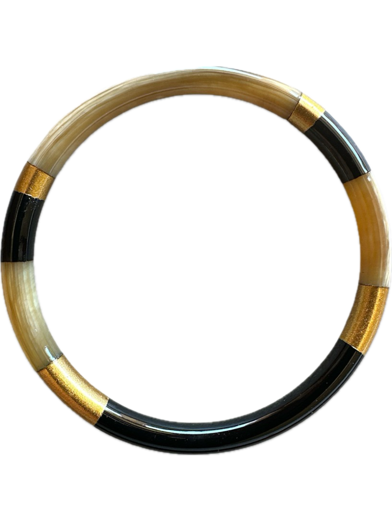 Bracelet JONC CORNE MULTI NOIR