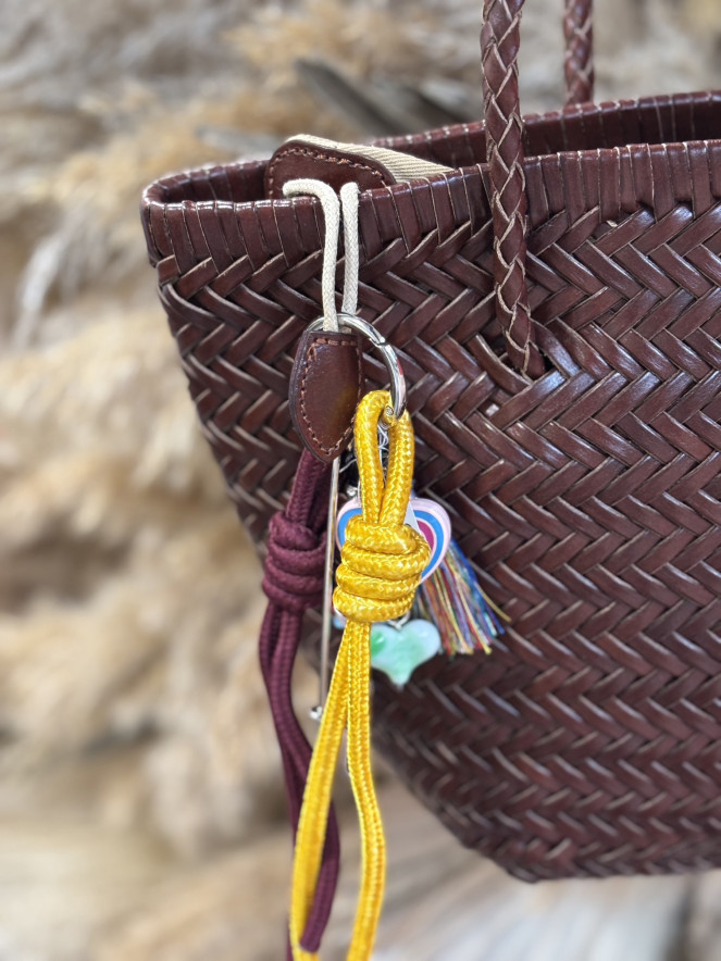 Sac en cuir TRESSY DARK BROWN