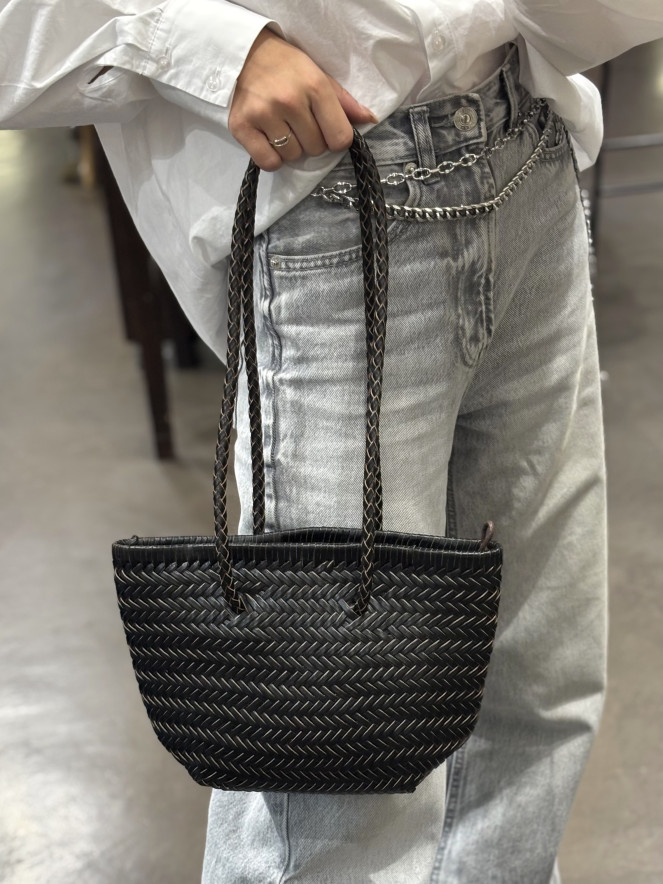 Sac en cuir TRESSY BLACK