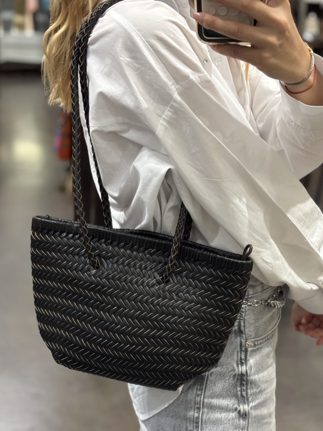 Sac en cuir TRESSY BLACK