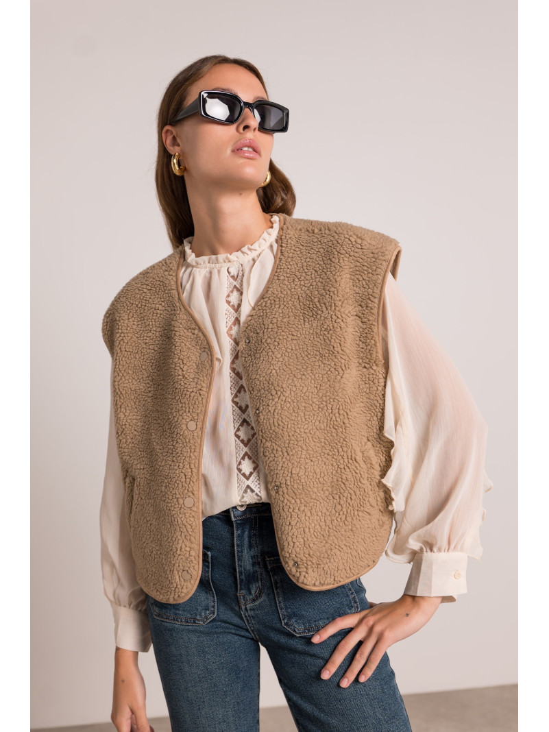 Gilet sans manches BELETTE CAMEL