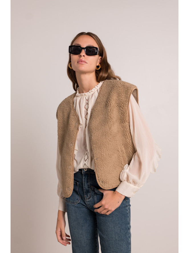 Gilet sans manches BELETTE CAMEL
