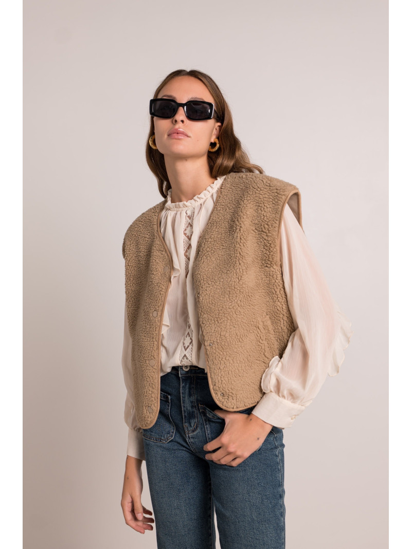 Gilet sans manches BELETTE CAMEL