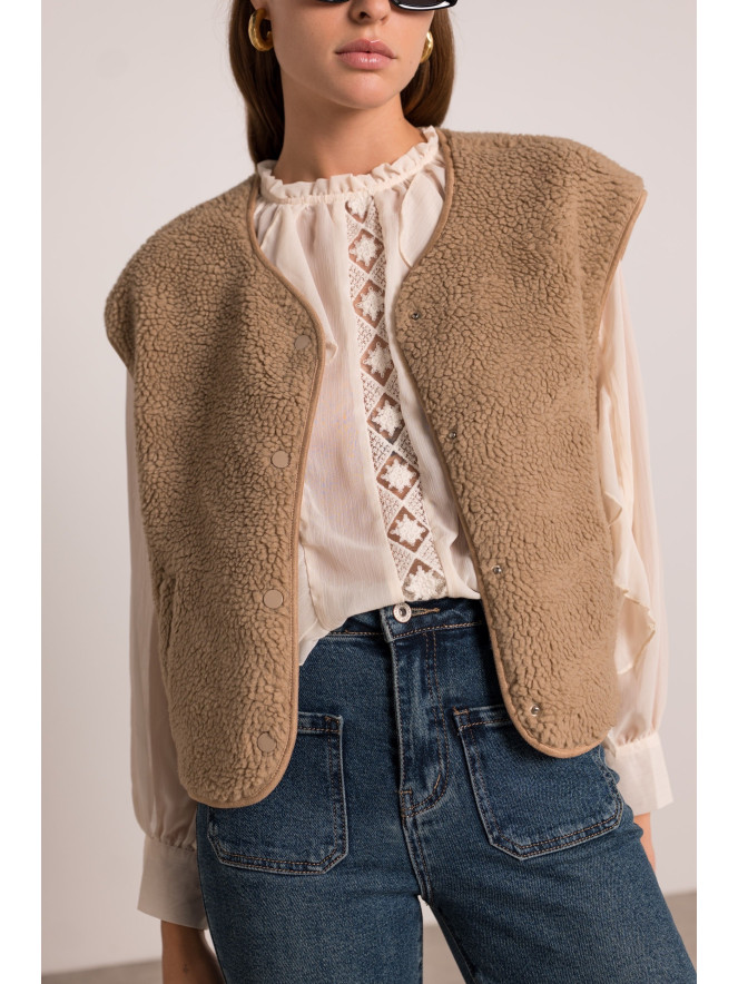 Gilet sans manches BELETTE CAMEL