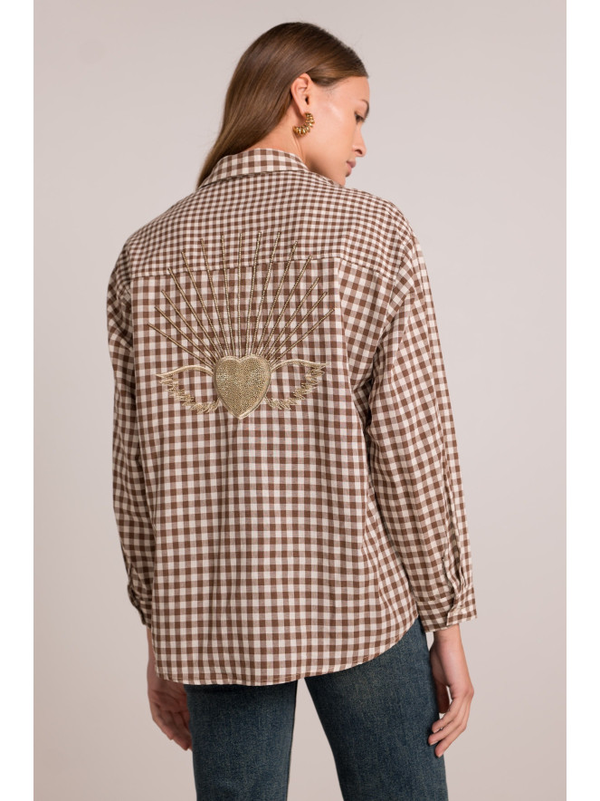Chemisier HEART MARRON