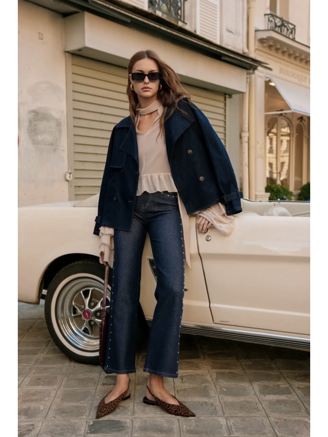 Pantalon jean MAELLE CLOU