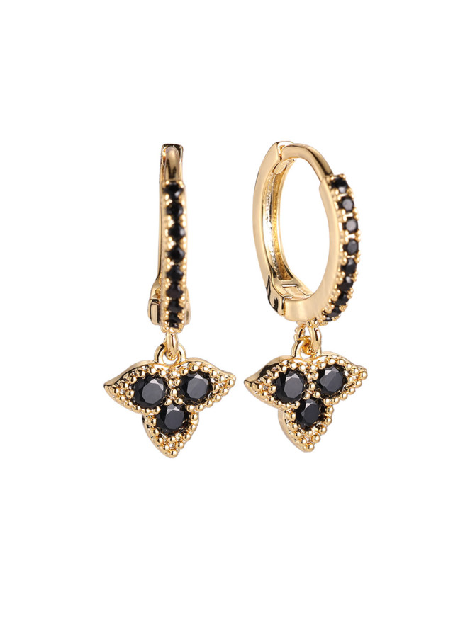 Boucles d'oreilles ESIA NOIR