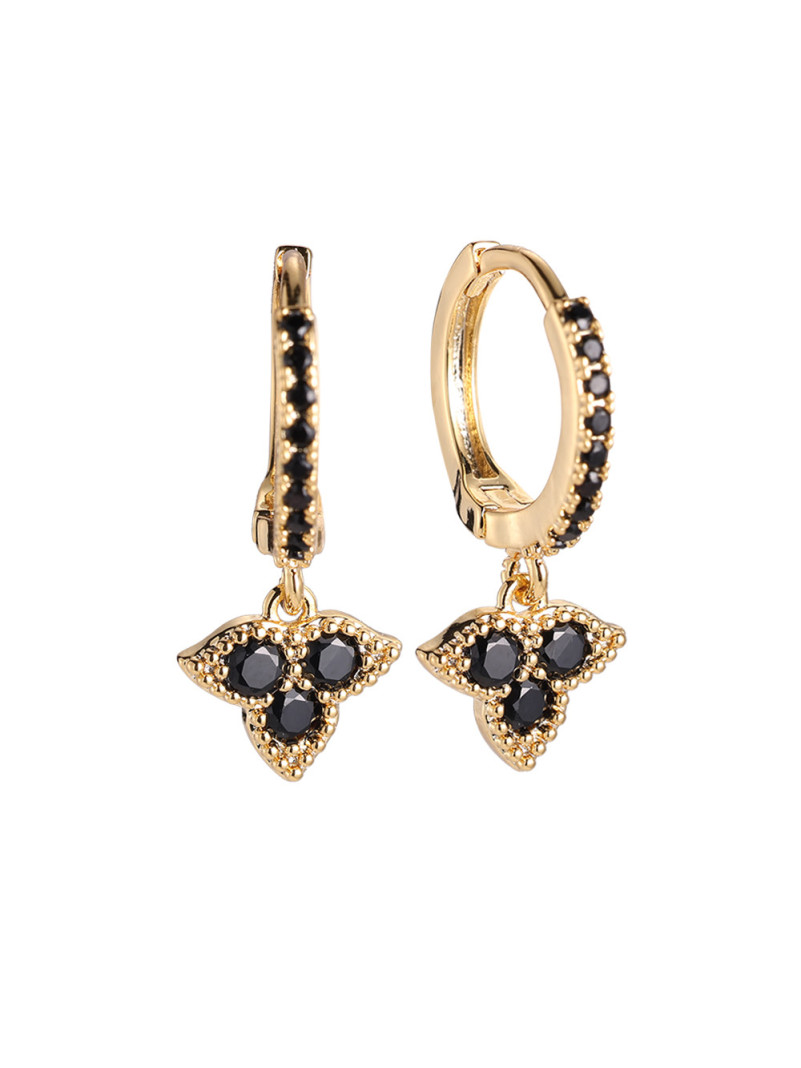 Boucles d'oreilles ESIA NOIR