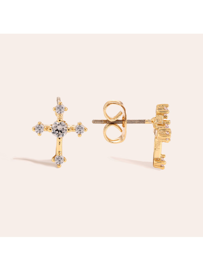 Boucles d'oreilles EVA CROIX