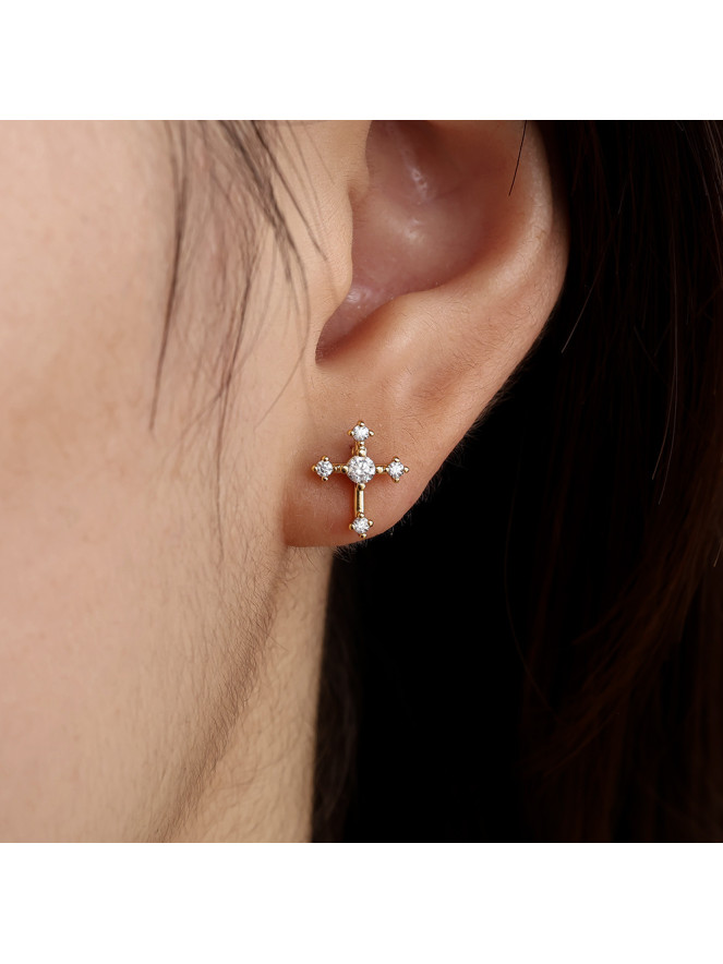 Boucles d'oreilles EVA CROIX