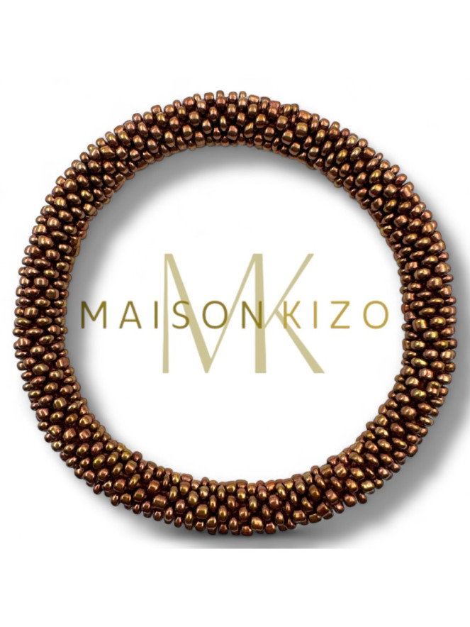 Bracelet Népalais MARRON GLACÉ B32