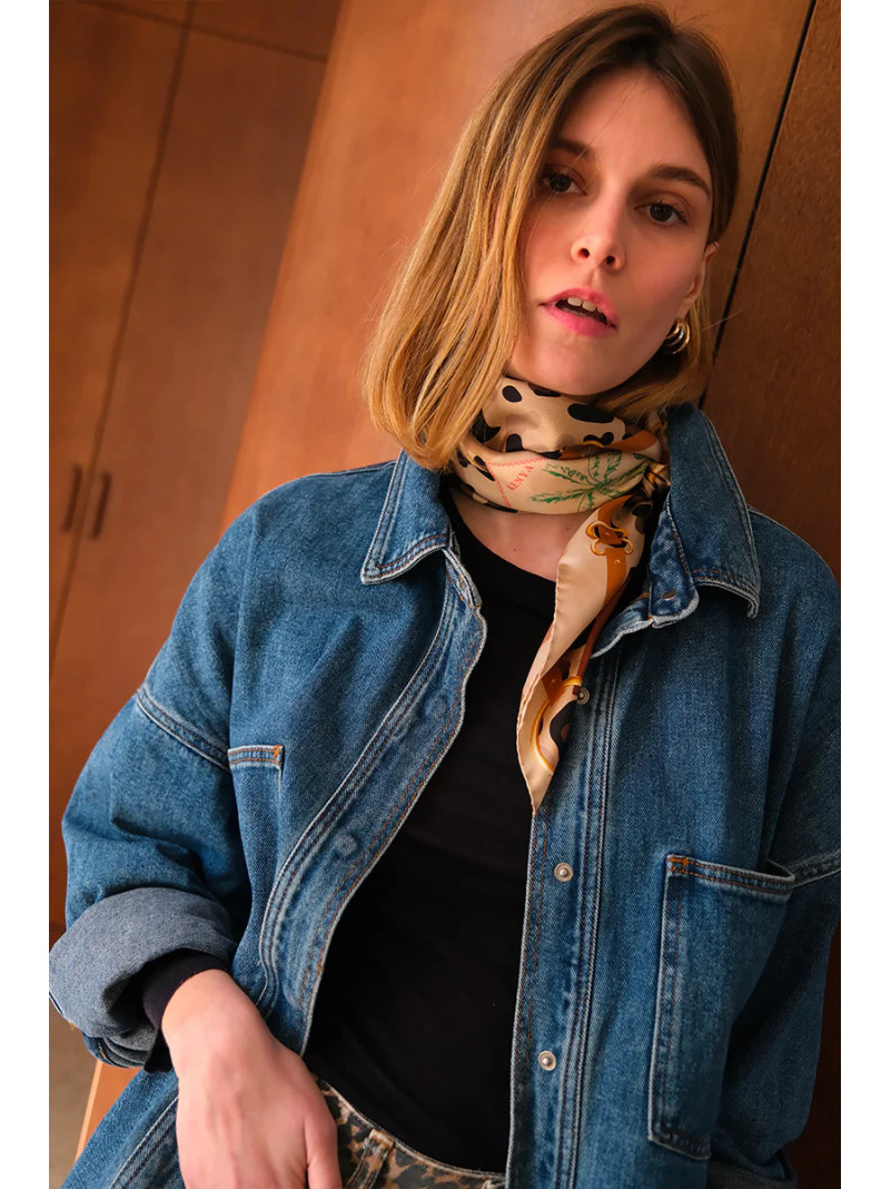 Foulard carré soie ANTAN FROM AFRICA 70