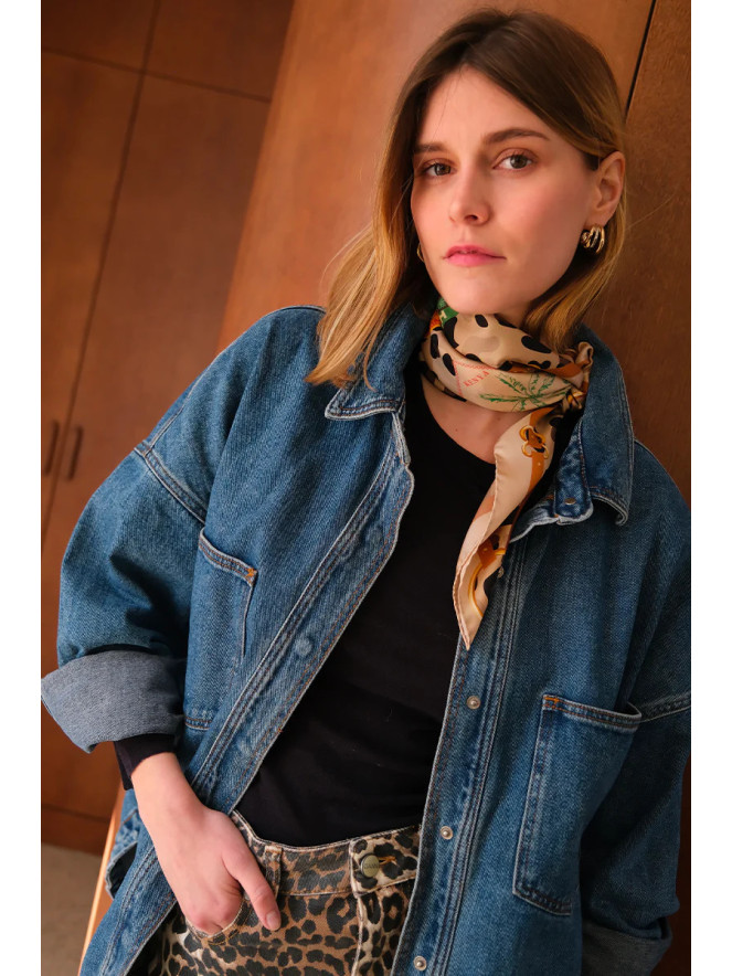 Foulard carré soie ANTAN FROM AFRICA 70