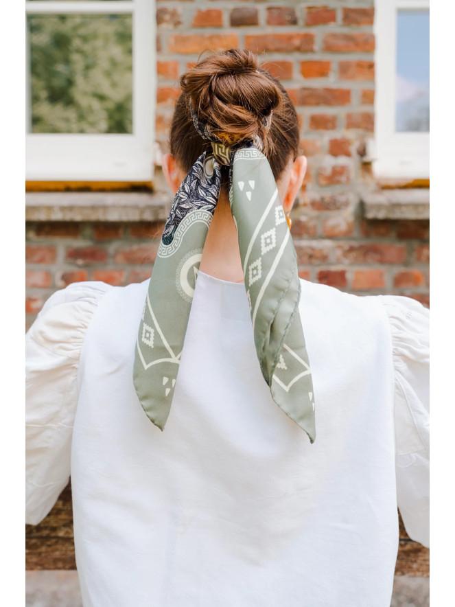 Foulard carré soie ANTAN GIRAFE 70