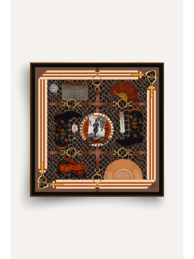 Foulard carré soie ANTAN THE JUNGLE GEAR 70