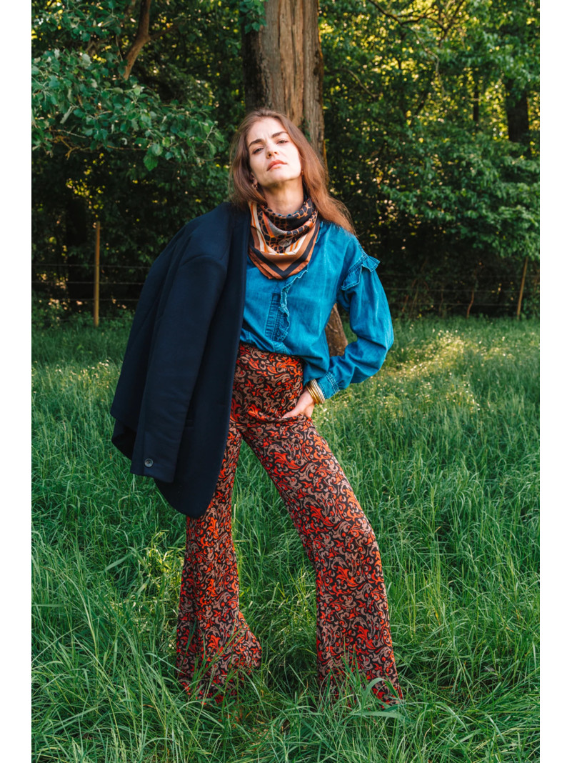 Foulard carré soie ANTAN THE JUNGLE GEAR 70