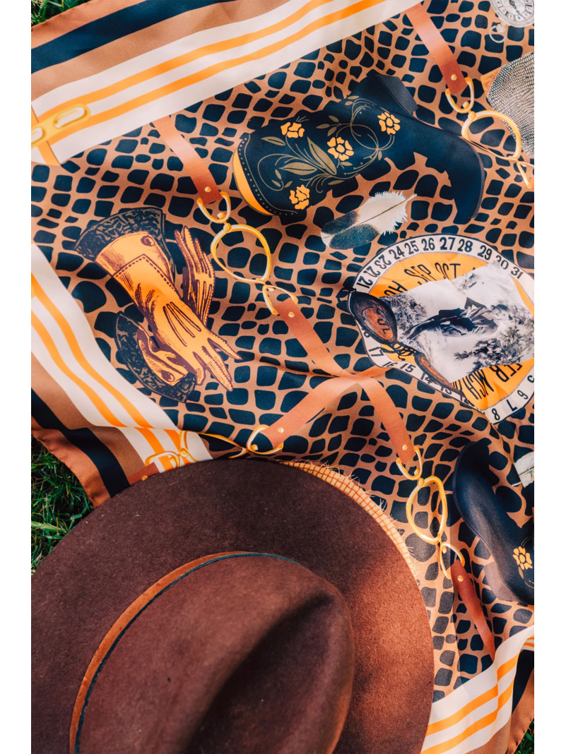 Foulard carré soie ANTAN THE JUNGLE GEAR 70