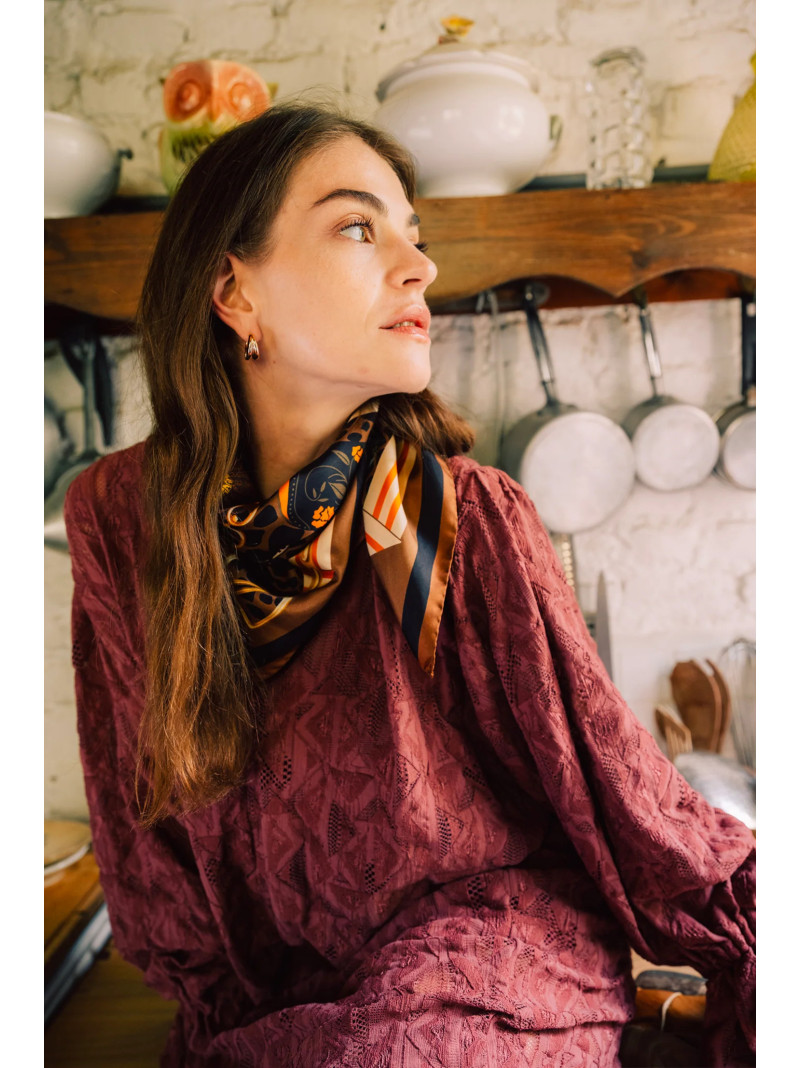 Foulard carré soie ANTAN THE JUNGLE GEAR 70