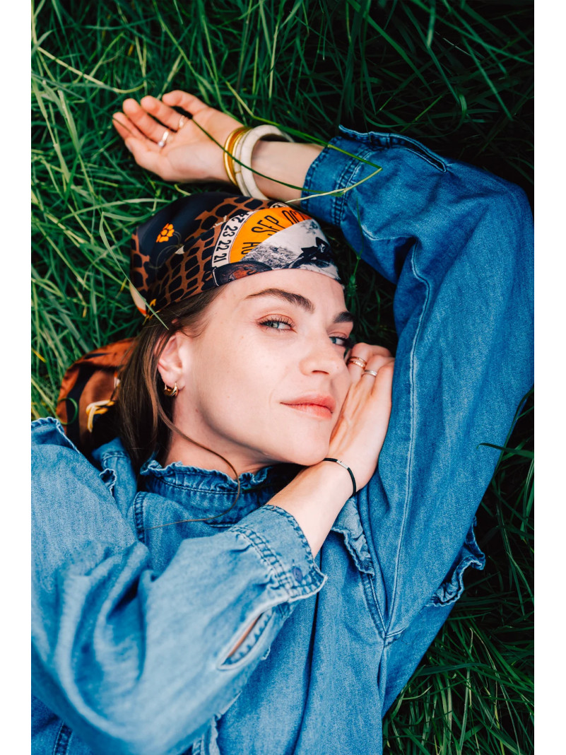 Foulard carré soie ANTAN THE JUNGLE GEAR 70