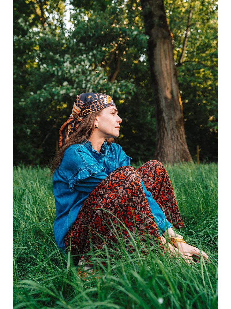 Foulard carré soie ANTAN THE JUNGLE GEAR 70