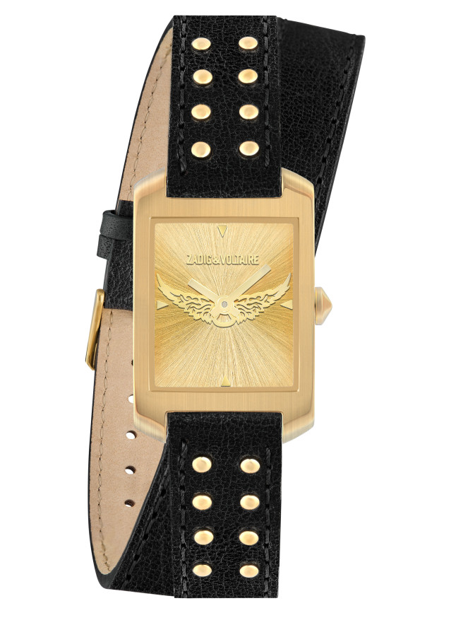 Montre Zadig et Voltaire WINGS GOLD CUIR ZVW1214
