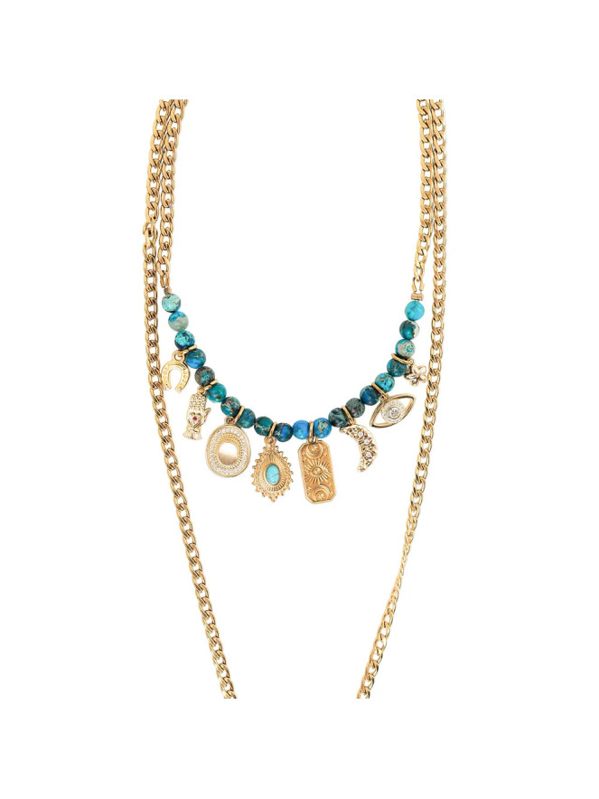 Collier Madamirma ARIZONA BLUE CRAVATE