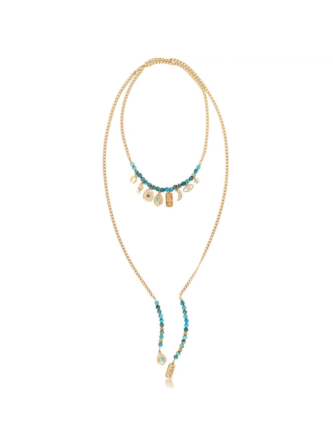 Collier Madamirma ARIZONA BLUE CRAVATE