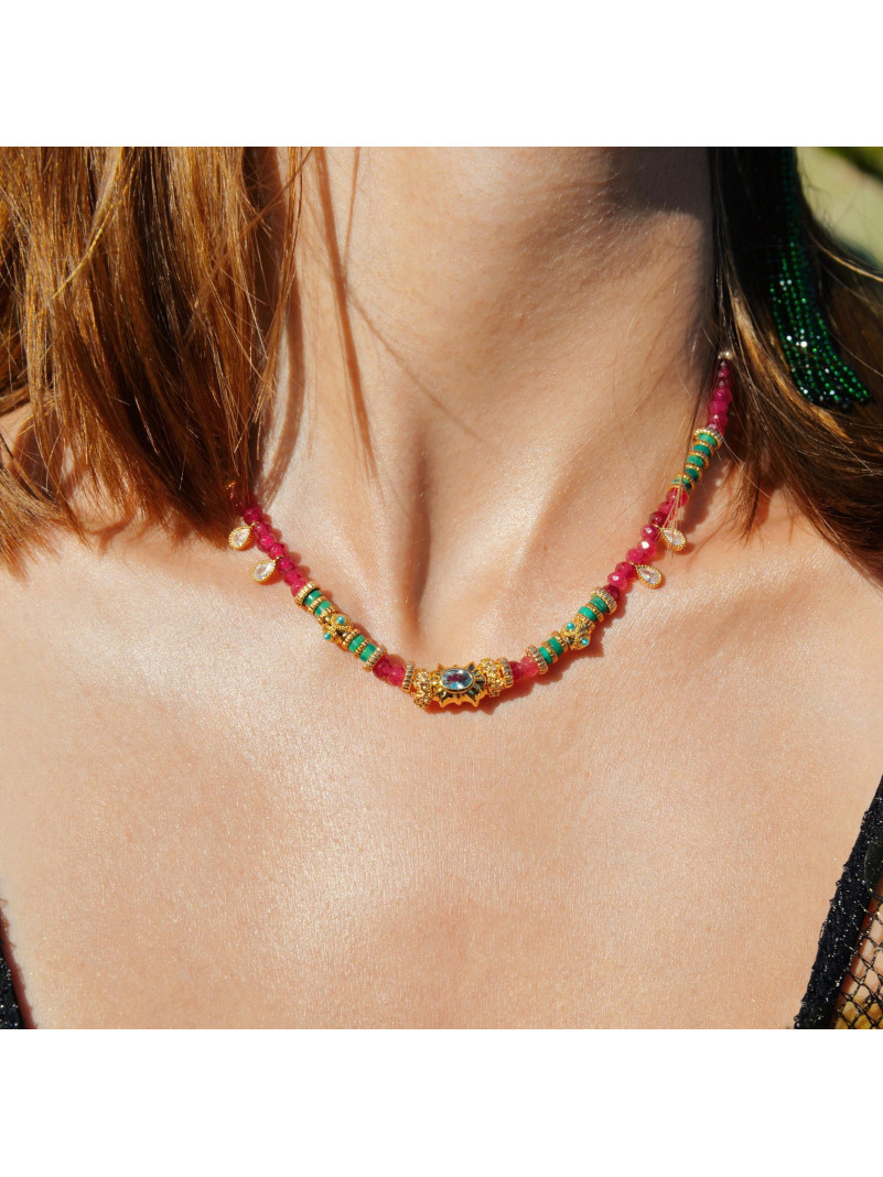 Collier Hipanema LOUKOOM ROSE