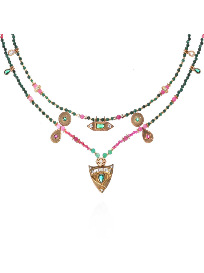 Collier Hipanema SOLITTA ROSE