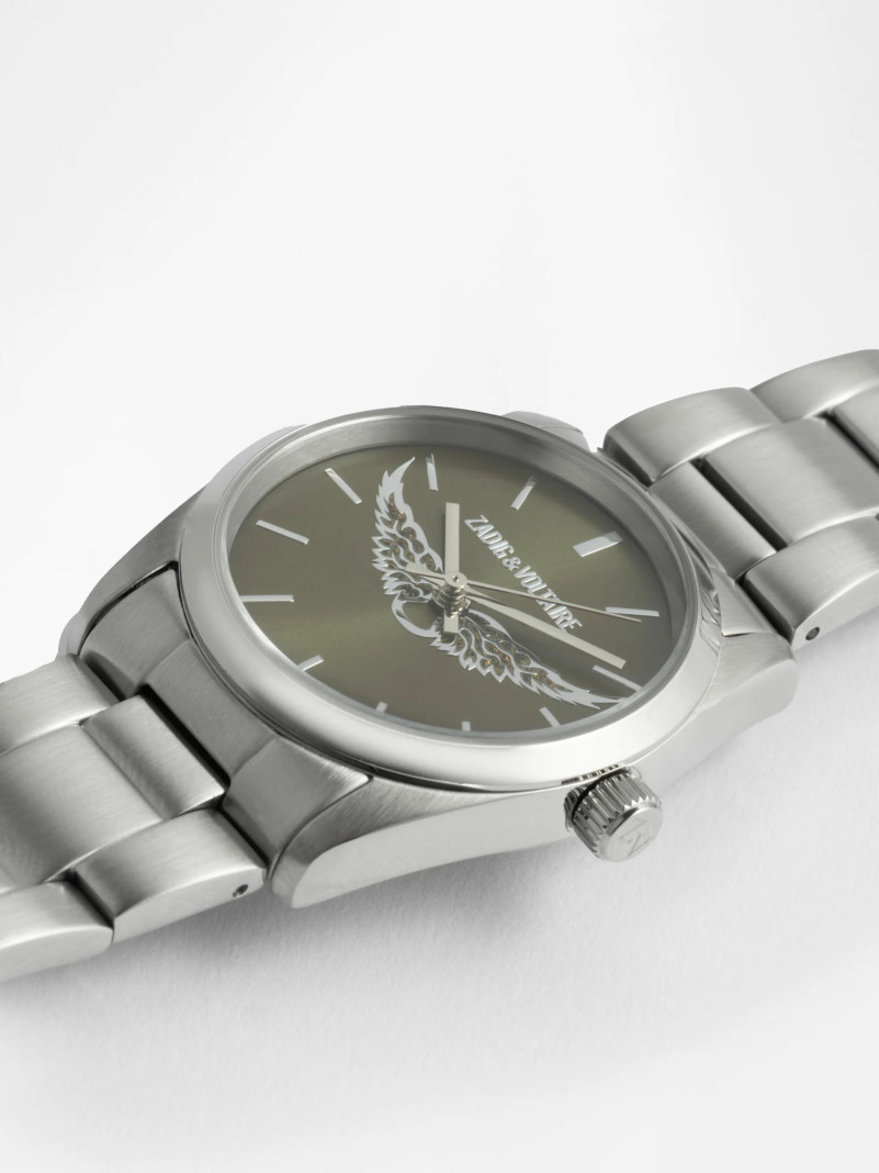 Montre Zadig et voltaire FUSION 33 KAKI WINGS ZVW1203