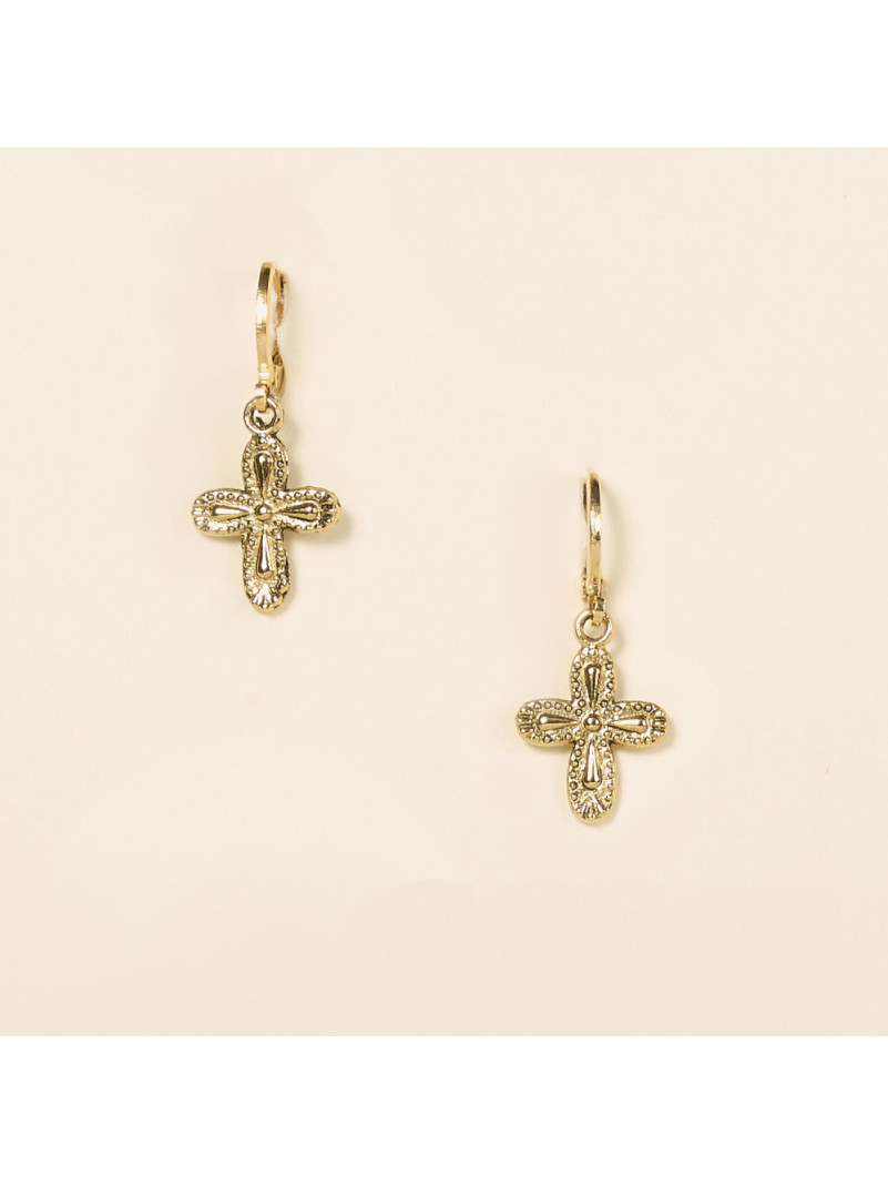 Boucles d'oreilles By Garance IZAK CROIX RONDE